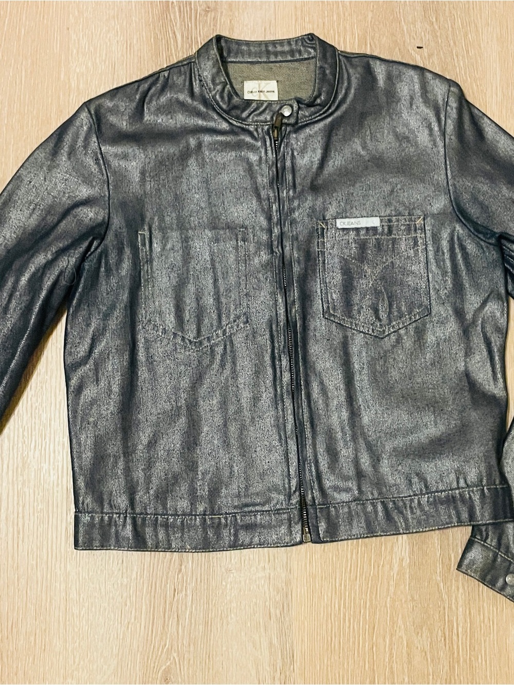Calvin Klein Jacket Denim women’s shine Sz S
